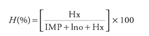 mathematical expression of H-value