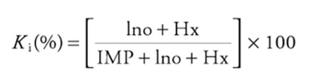 mathematical expression of Ki